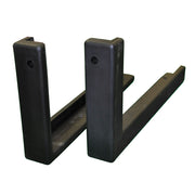 Edge Padding - Bolt-On (L shaped for I/O Wood/Acrylic Backboards) - Safe-Pro  (72 in. Wide Backboard) (Black)