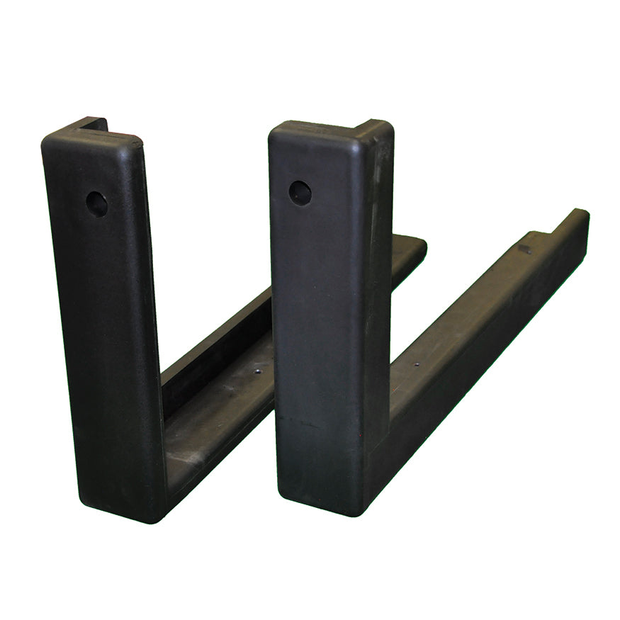 Edge Padding - Bolt-On (L shaped for I/O Wood/Acrylic Backboards) - Safe-Pro  (72 in. Wide Backboard) (Black)
