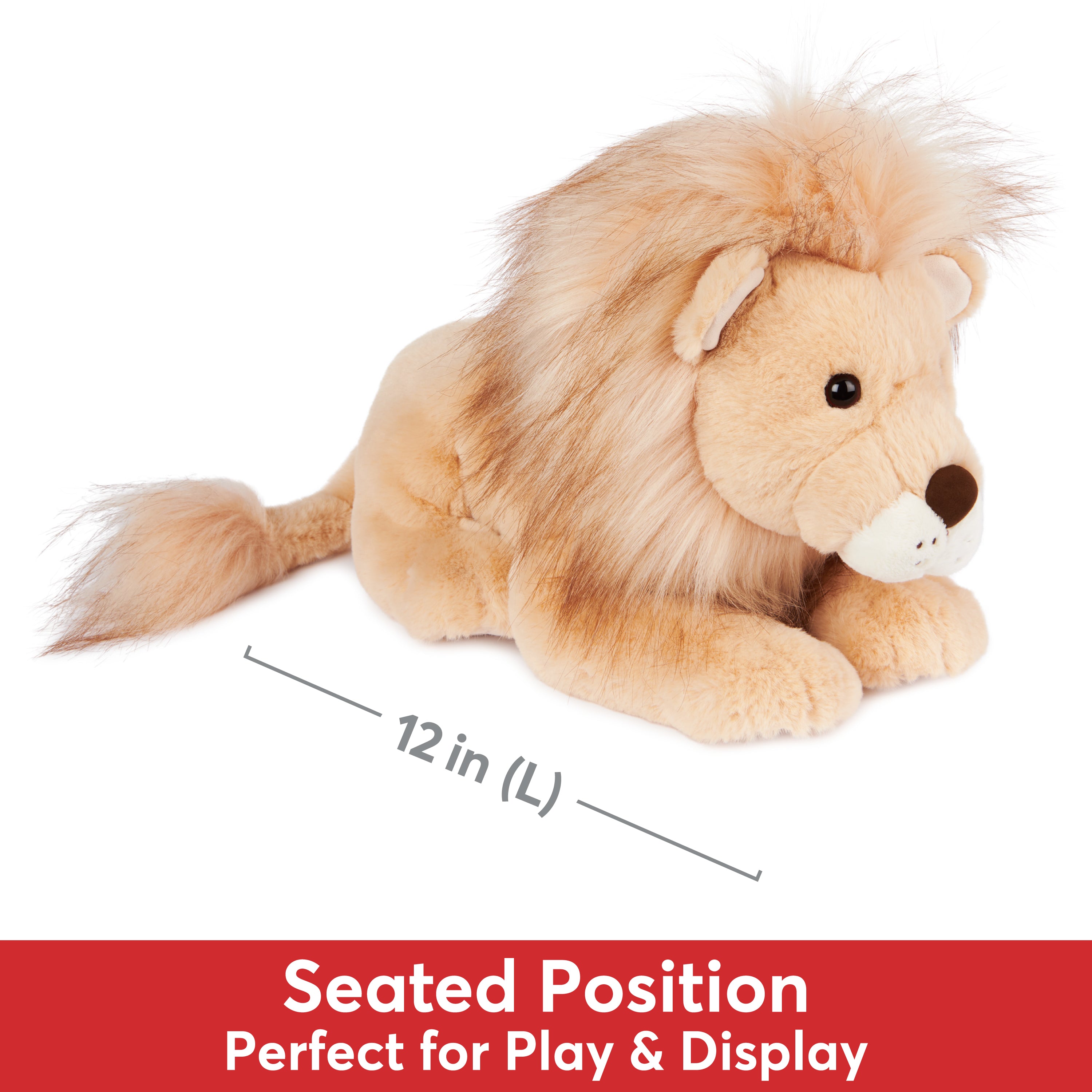 GUND Regis Lion Plush, Lion Stuffed Animal for Ages 1 and Up, Tan/Gold, 12"