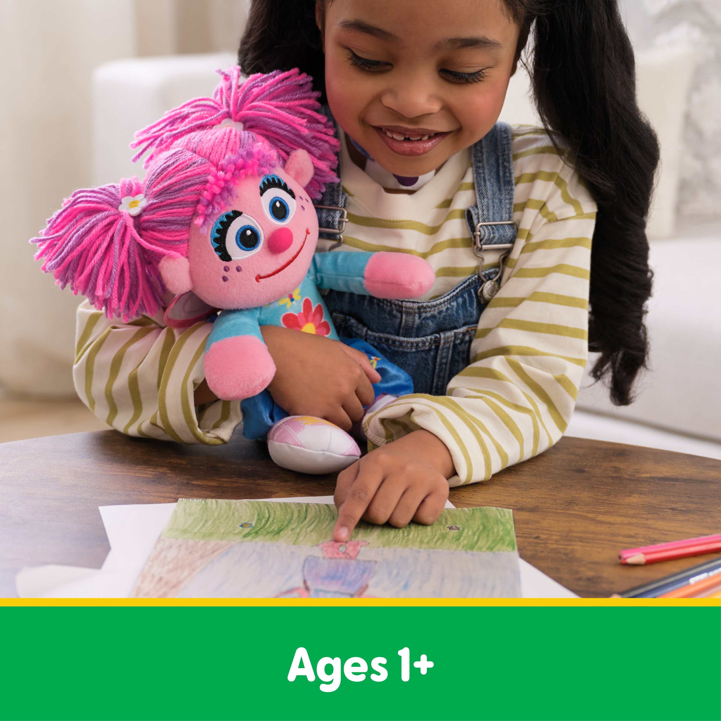 GUND Sesame Street Official Abby Cadabby Take Along Buddy Plush, Plush Muppet, Premium Plush Toy for Ages 1 & Up, Pink, 13”