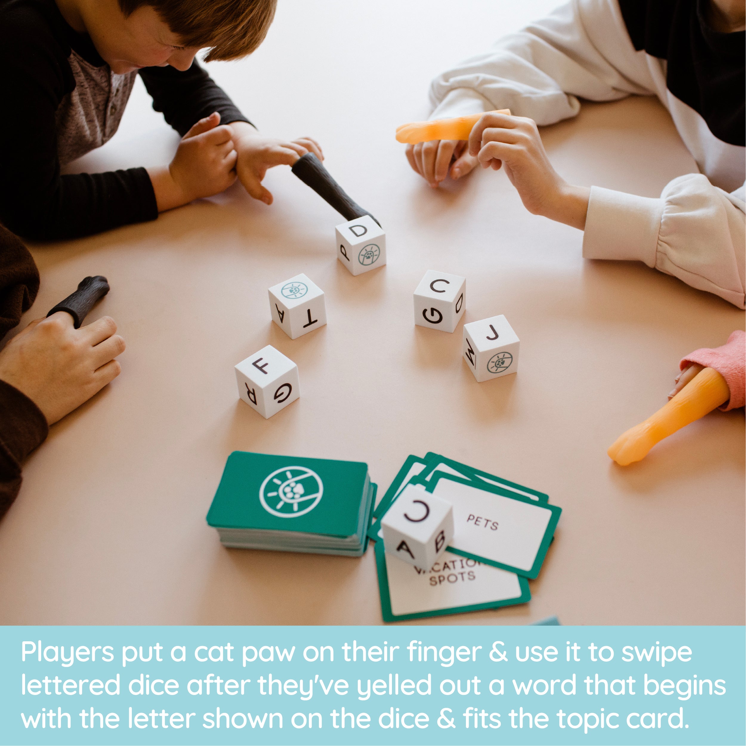 Spin Master Games, SolidRoots Cat-a-gories, Vocabulary Learning Dice Game, Fun for Family Game Night, 2-4 Players, for Ages 6 & Up