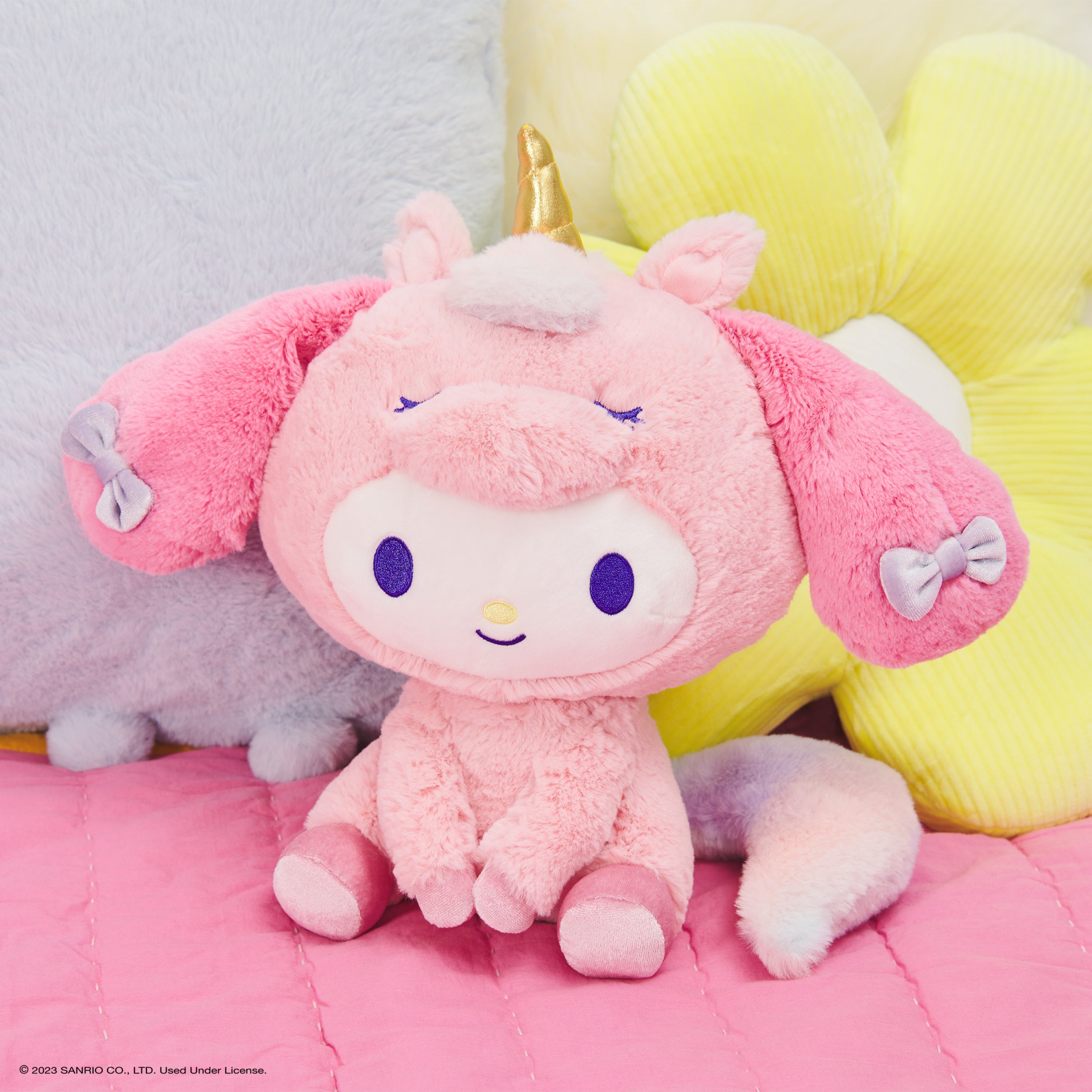 GUND Sanrio My Melody Unicorn Plush Toy, Premium Stuffed Animal for Ages 1 and Up, Pink, 9.5”