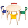 Bentwood Table and Curved Back Chair Set, 5-Piece - Assorted