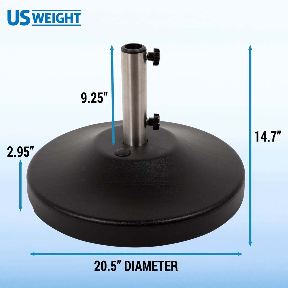 Fillable Free Standing Umbrella Base (Black)