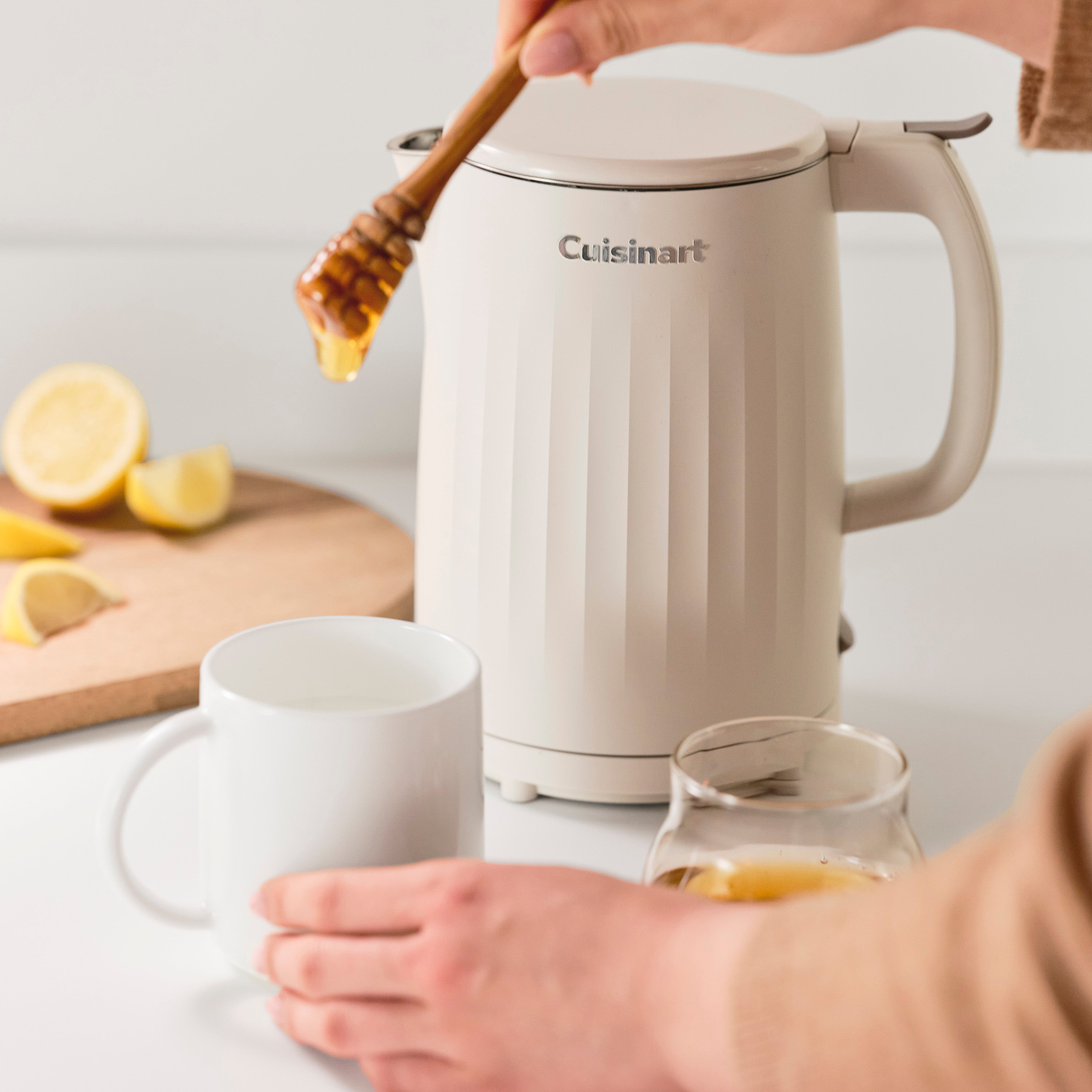 Soho™ 1-Liter Double-Wall Electric Kettle - Truffle