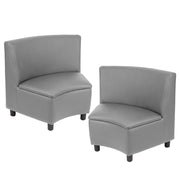 Kid Comfort Collective Modular Wedge Chairs, 2-Piece - Gray