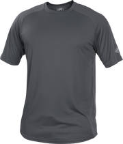 Rawlings Adult Crew Neck Short Sleeve Jersey - Small - Graphite