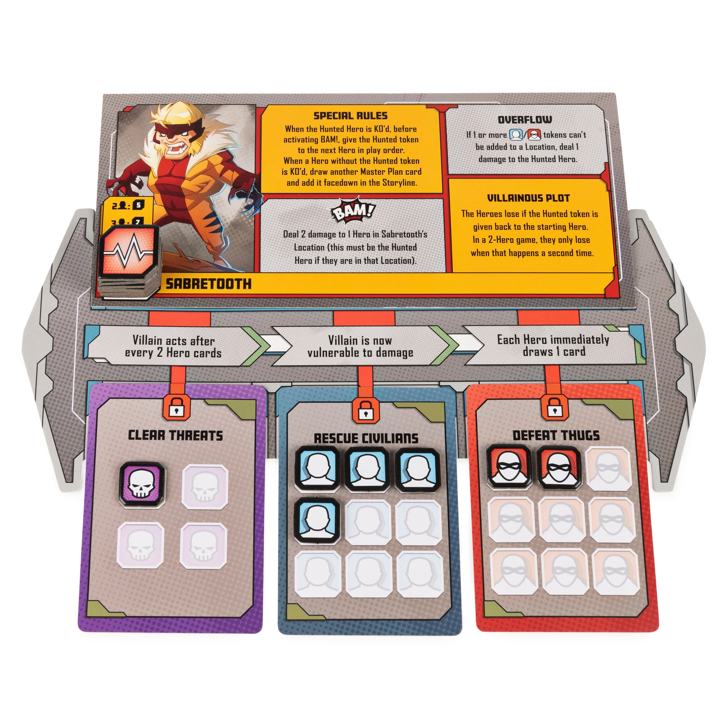 Spin Master Games, Marvel United: X-Men, Strategy Board Game, Includes Collectible Figurines, for Fans of Marvel Rivals & Action Movie Toys, 1-5 Players, for Adults & Teens Ages 14 & Up