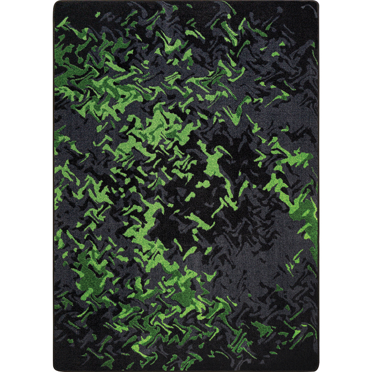Eruption 5'4" x 7'8" area rug in color Emerald