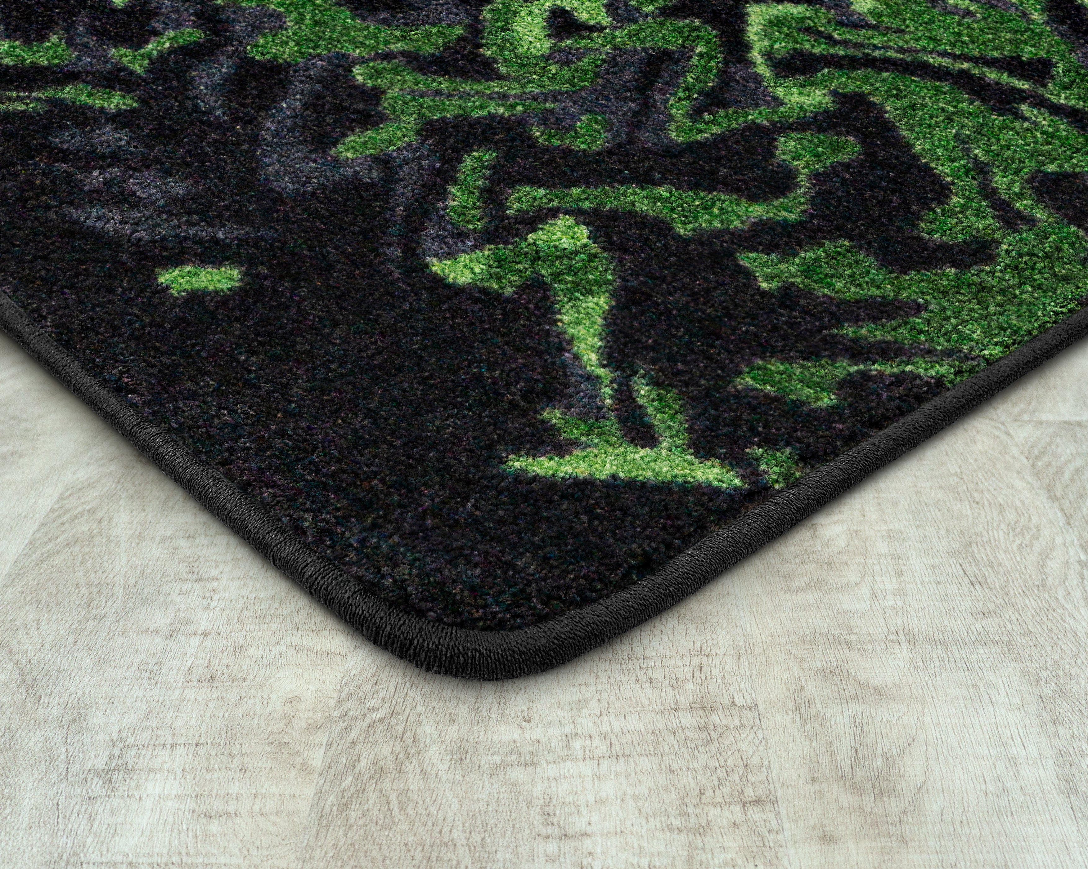 Eruption 7'8" x 10'9" area rug in color Emerald