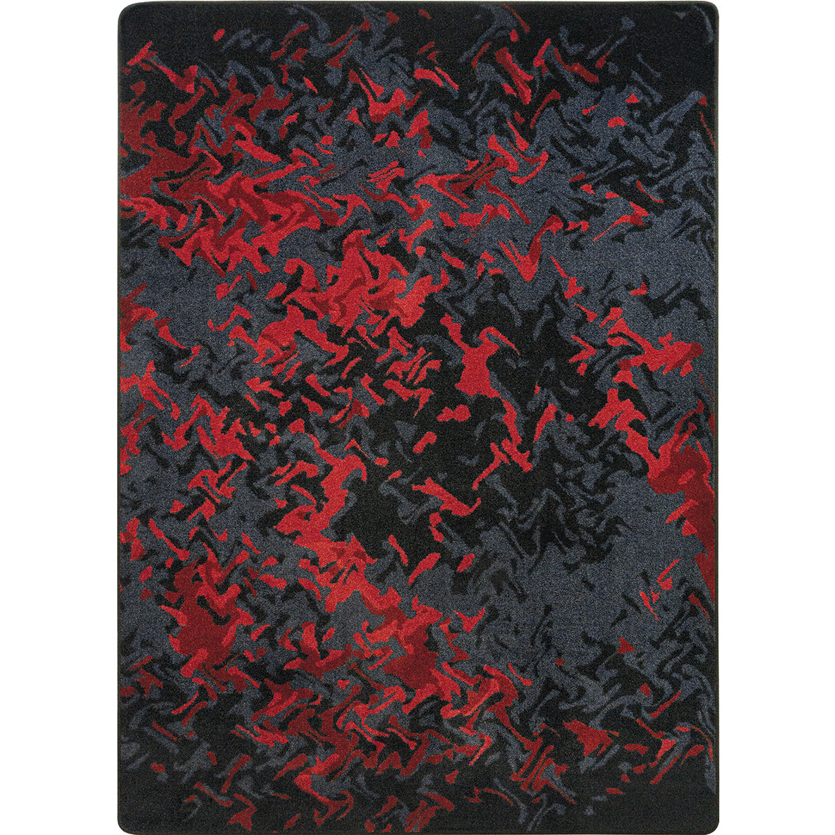 Eruption 7'8" x 10'9" area rug in color Ruby