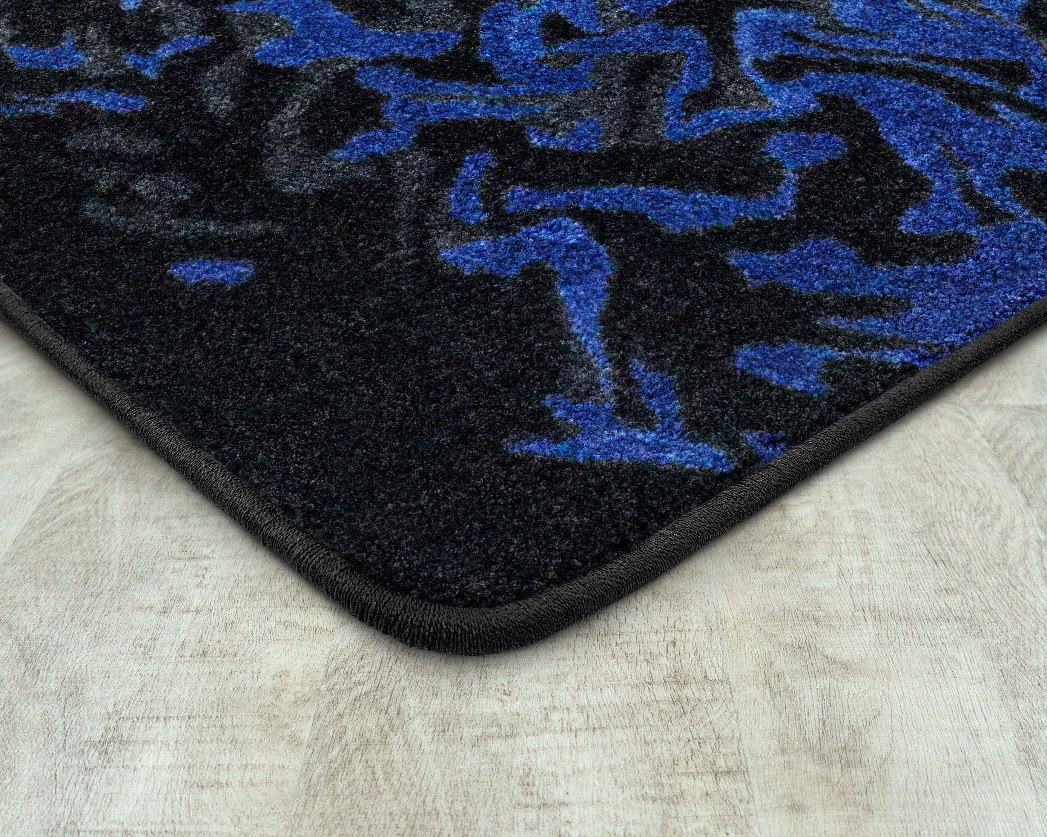 Eruption 7'8" x 10'9" area rug in color Sapphire