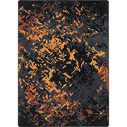 Eruption 5'4" x 7'8" area rug in color Tangerine