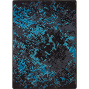 Eruption 7'8" x 10'9" area rug in color Teal