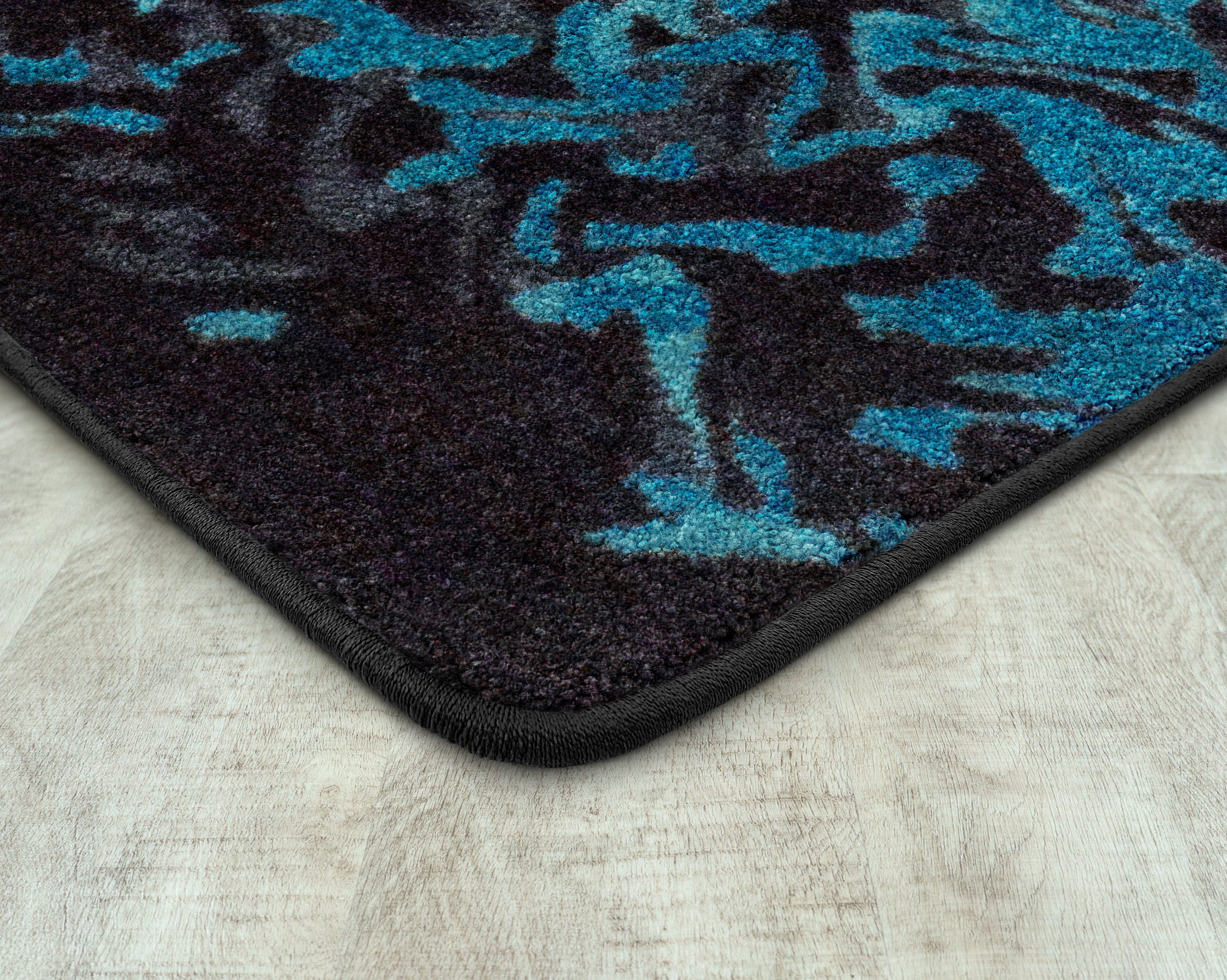 Eruption 7'8" x 10'9" area rug in color Teal