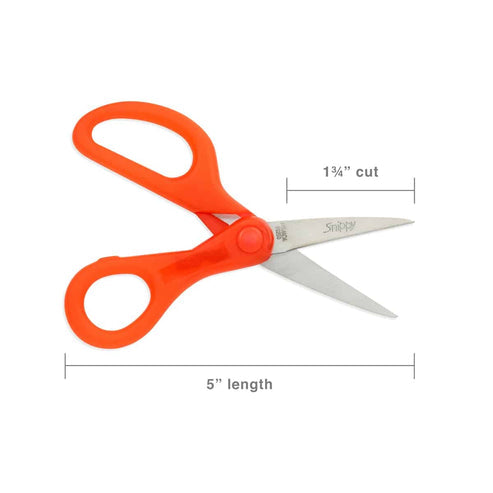 Snippy® Easy Grip 5" Classpack Pointed Scissors 12 pairs