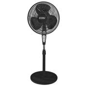 EZ CHILL EZ CHILL 18-inch 3-Speed Oscillating Pedestal Fan with Remote (01285) - Black