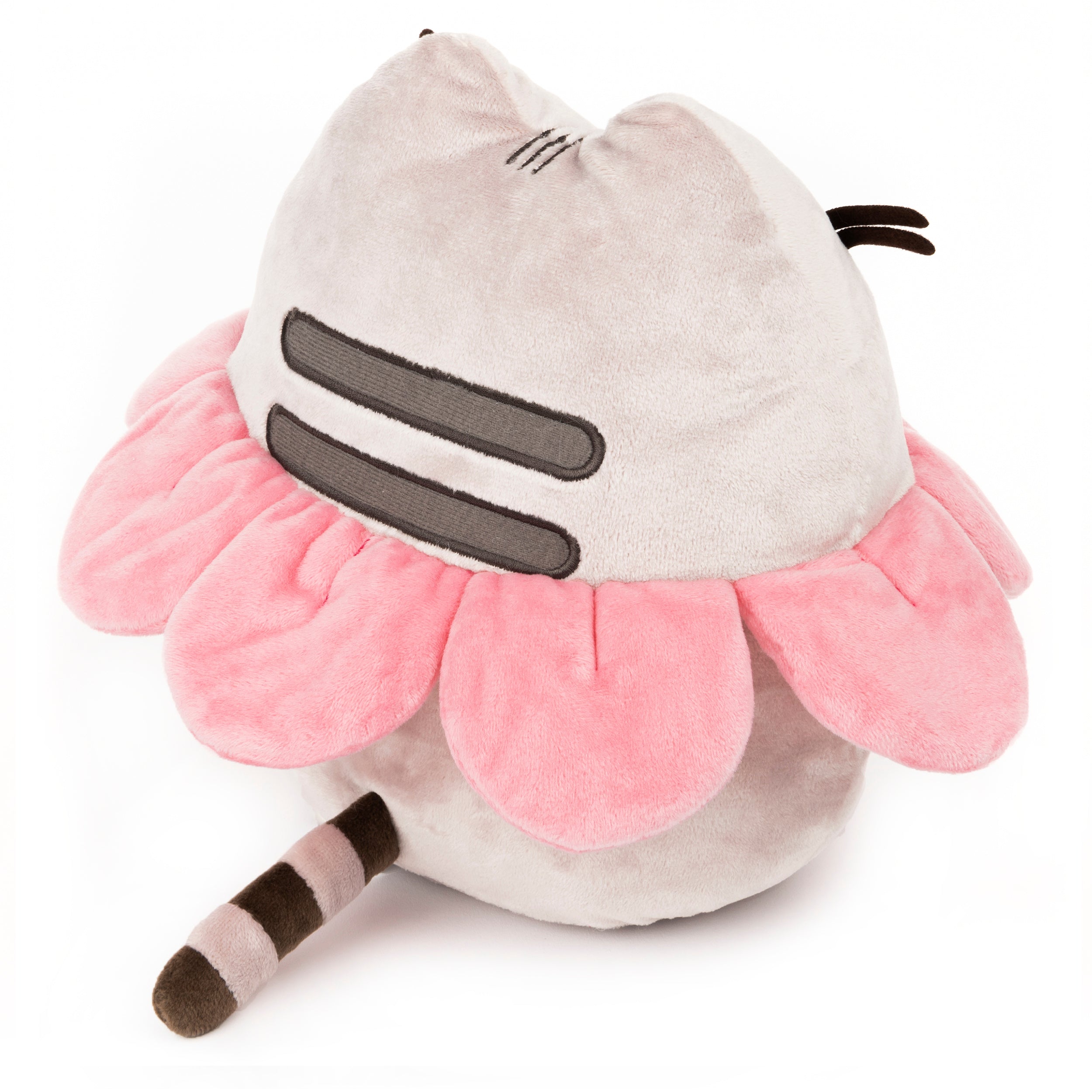 GUND Pink Flower Petals Pusheen Plush Stuffed Animal Cat, Gray and Pink, 9.5”