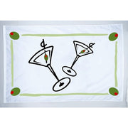 12X18 IN NYL-GLO COCKTAIL/OLIVE BORDER