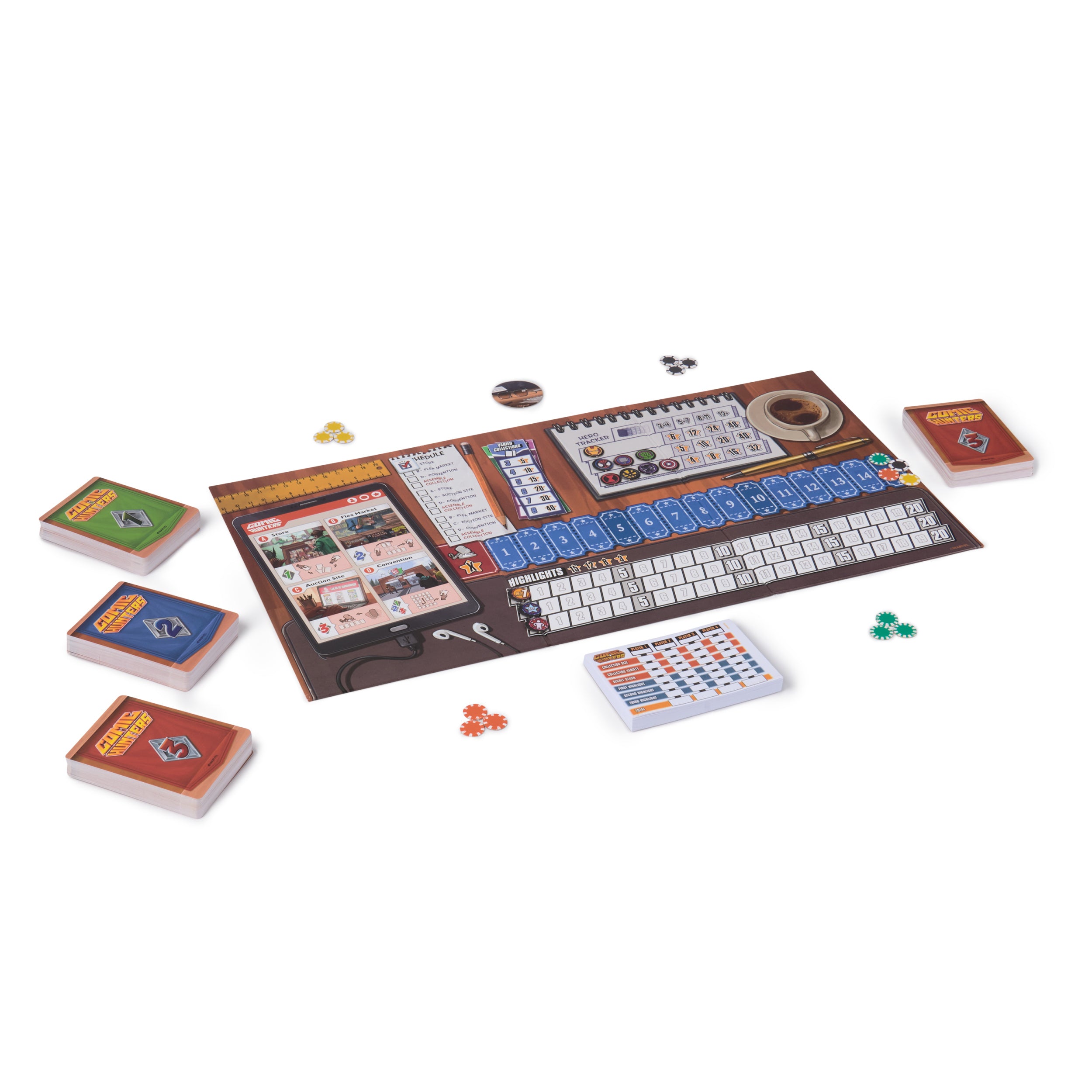 Spin Master Games, Marvel Comic Hunters, Comic Collecting Strategy Card Game for Fans of Marvel Rivals & Action Movies, 1-4 Players, for Ages 14 & Up