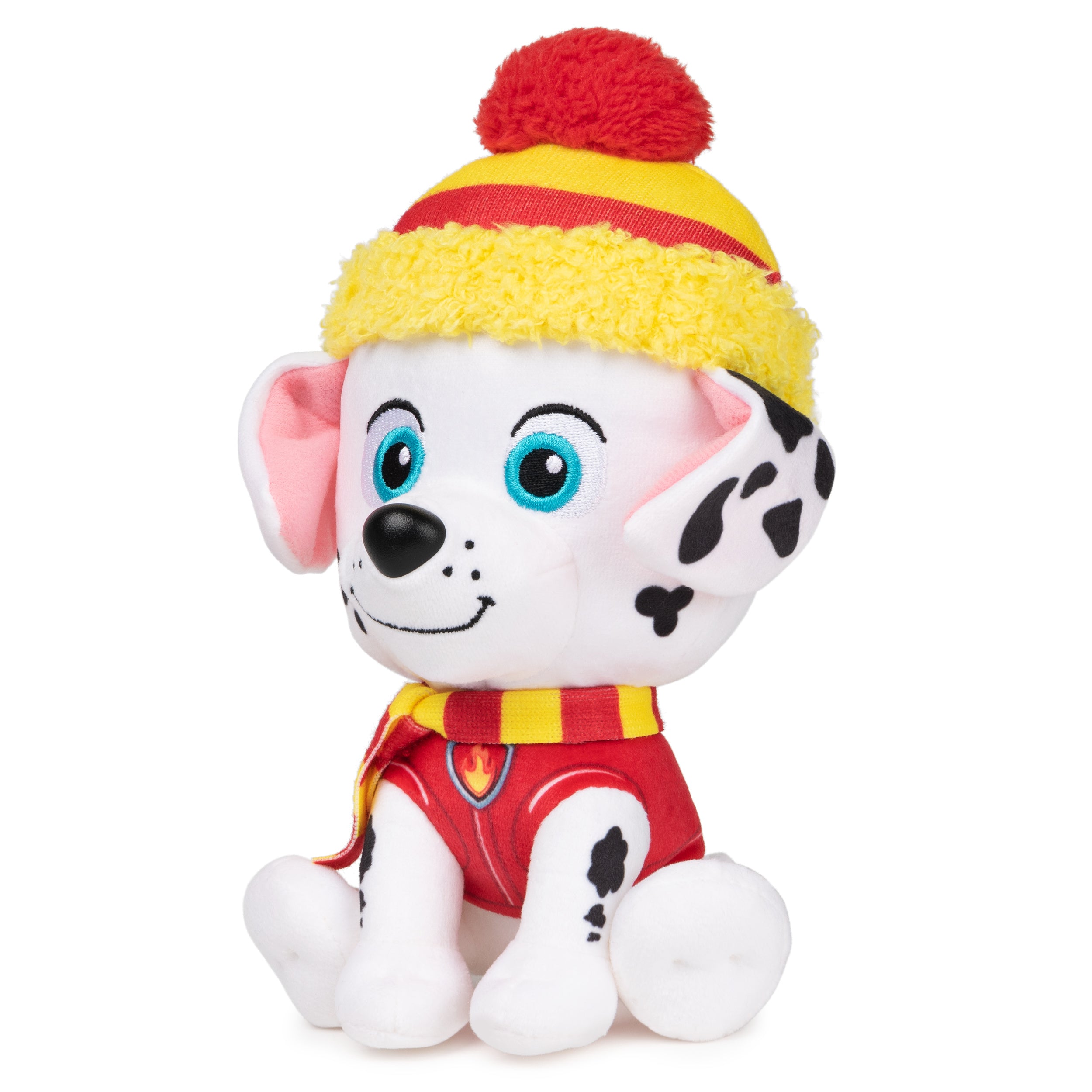 GUND PAW Patrol Holiday Winter Marshall in Scarf and Hat, Officially Licensed Plush Toy for Ages 1 and Up, 6”