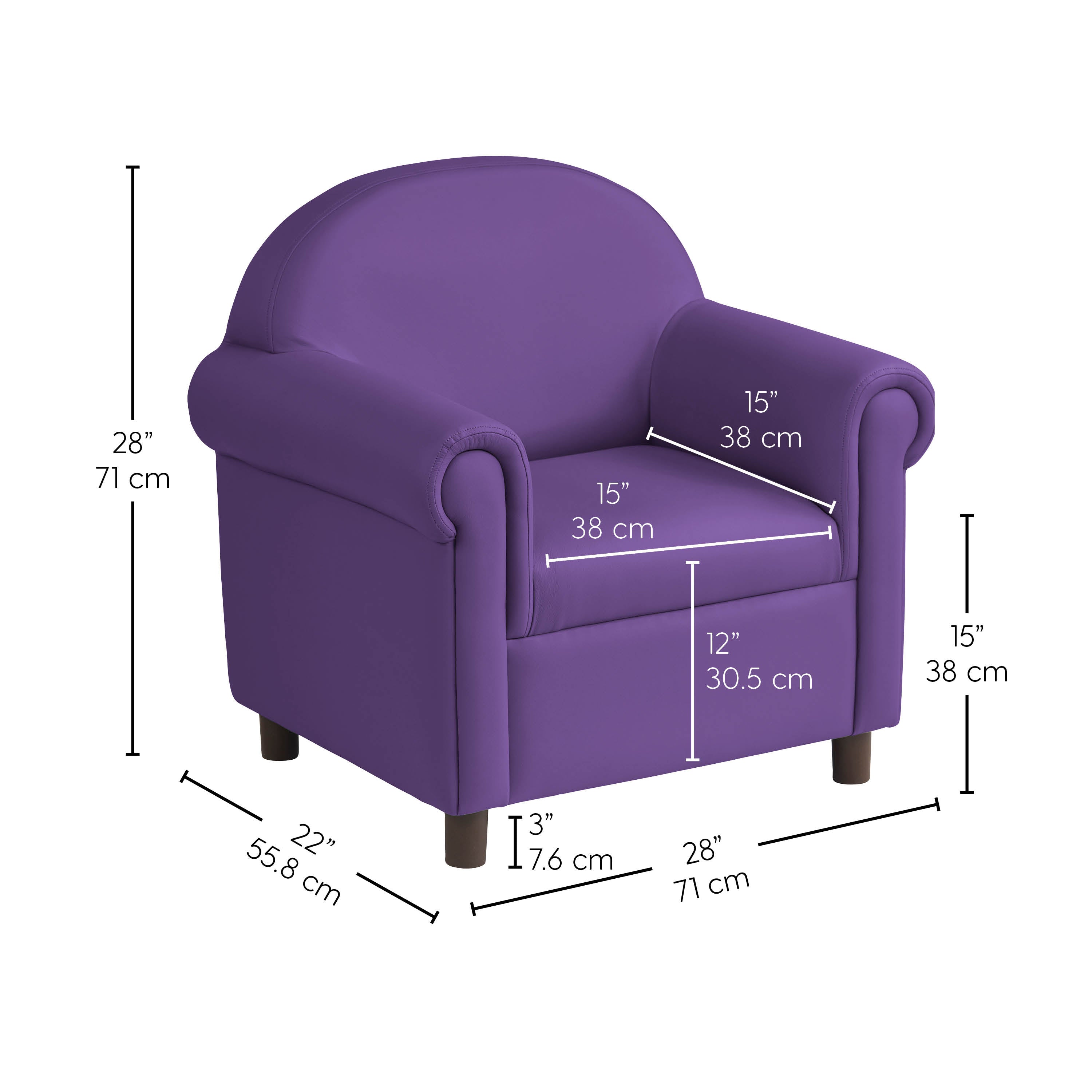 Little Lux Youth Chair - Purple