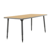 Adapte 30" x 60" Rectangle Thermofused Activity Table with Adjustable Tapered Legs - North Sea/North Sea