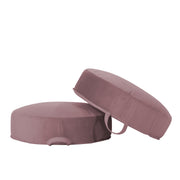 Overstuffed Microfiber Floor Cushions, 2-Piece - Mauve