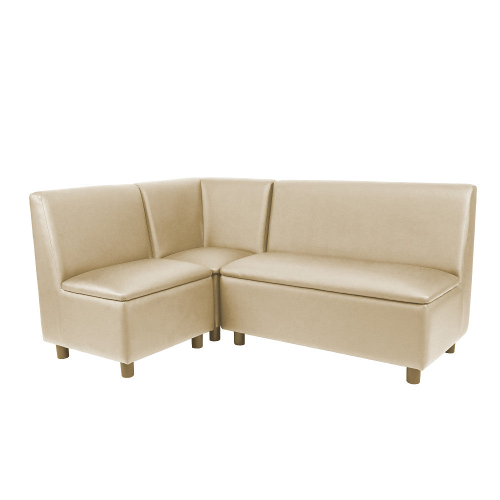 Kid Comfort Collective Modular L-Shaped Seating, 3-Piece Set - Sand