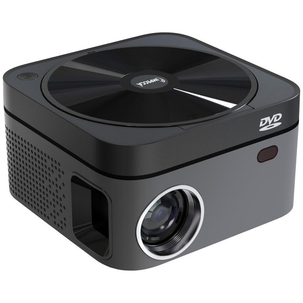 Impecca Impecca Portable Home Theater Projector with Built-in DVD, 110 ANSI Lumens, 720P, up to 120” (VP222K) - Black
