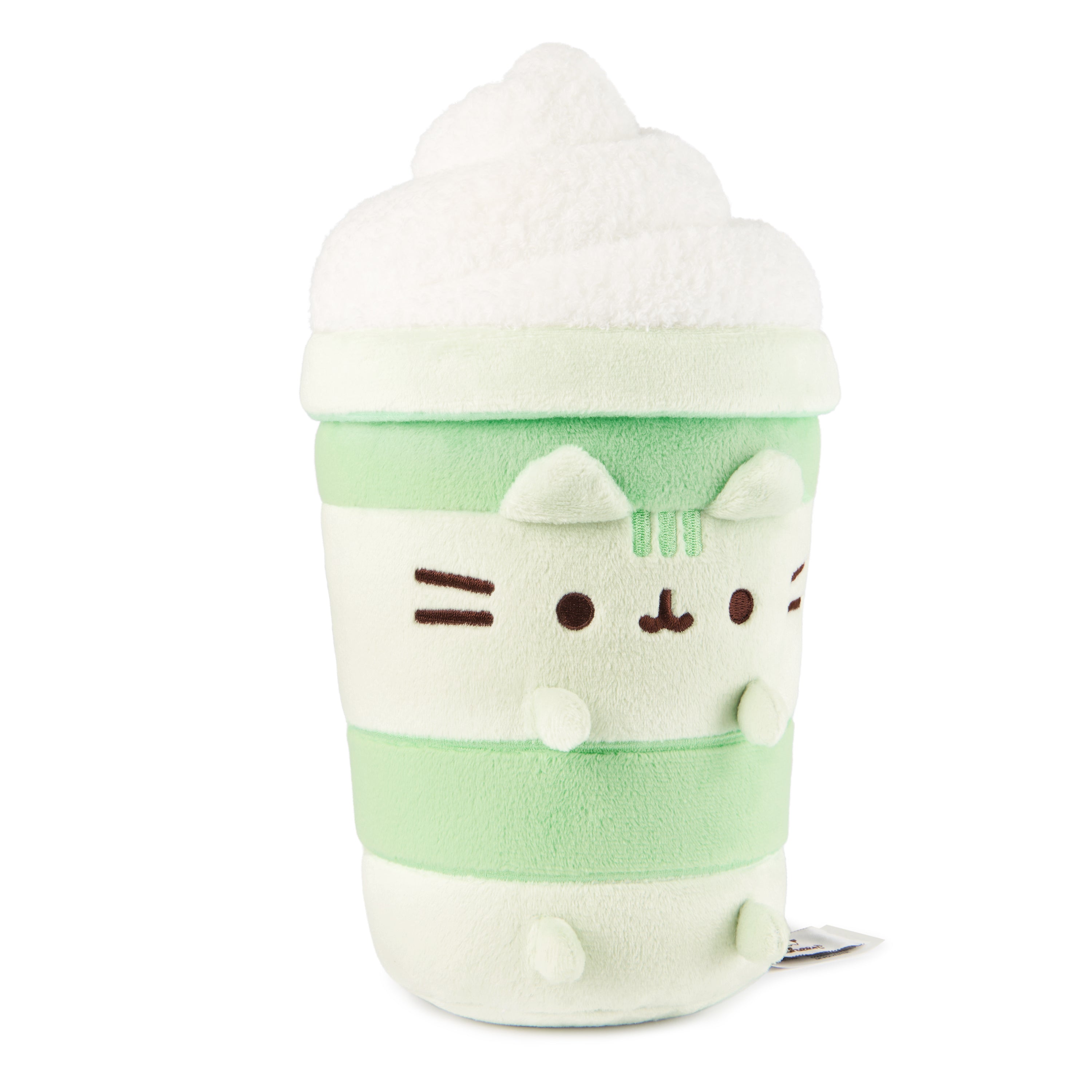 GUND Pusheen Sips Matcha Latte Plush, Matcha Tea, Toy Dessert Food Stuffed Animal for Ages 8 and Up, Green, 9.5”