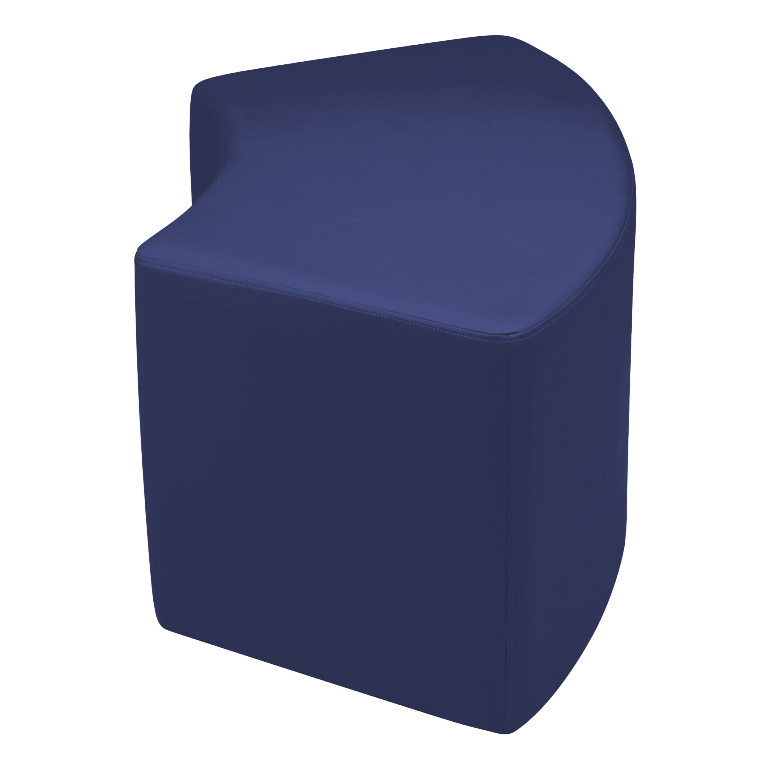 Pro Series Upholstered S Curve Ottoman 18" Height, 3-Piece - Navy