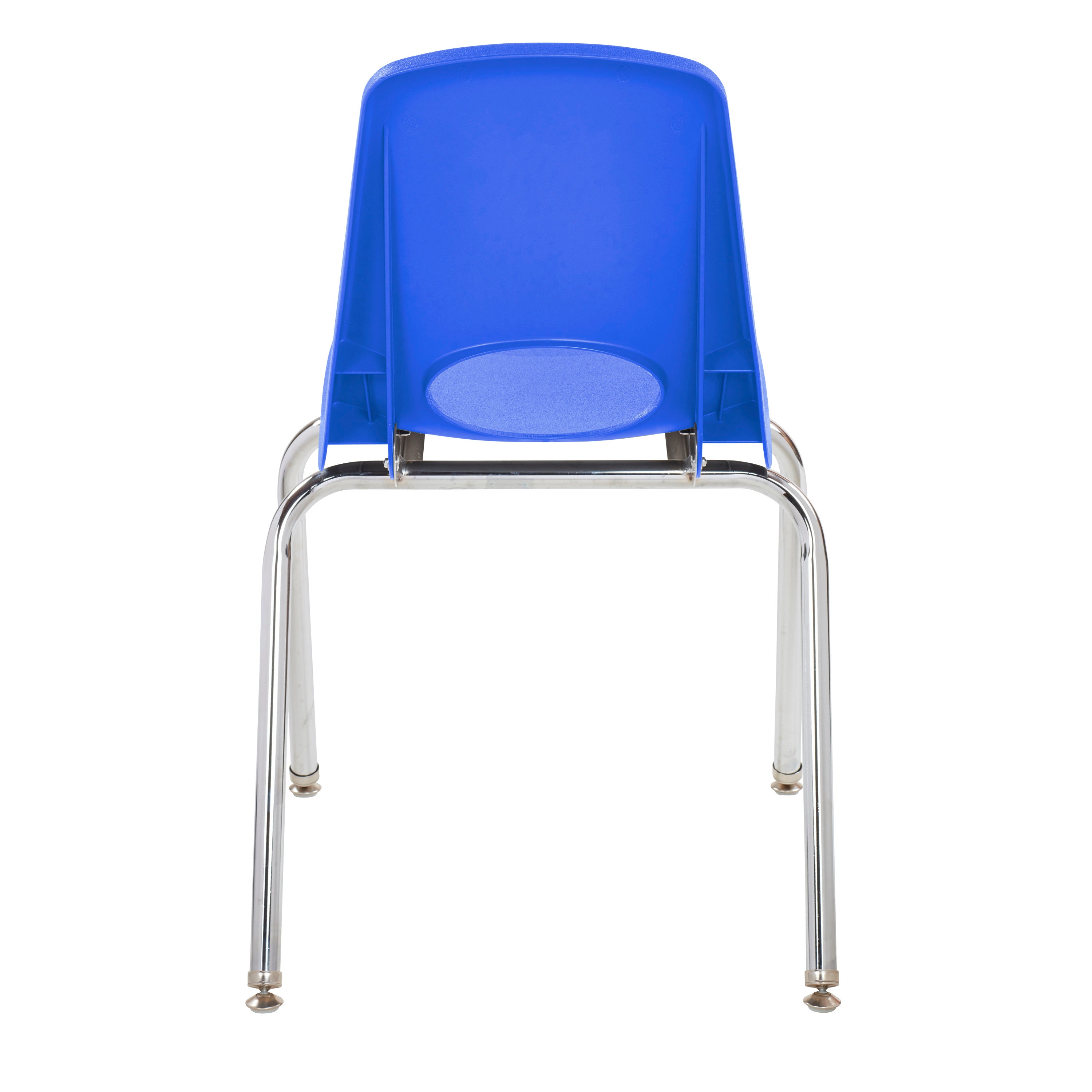 18" Stack Chair with Swivel Glides - Blue