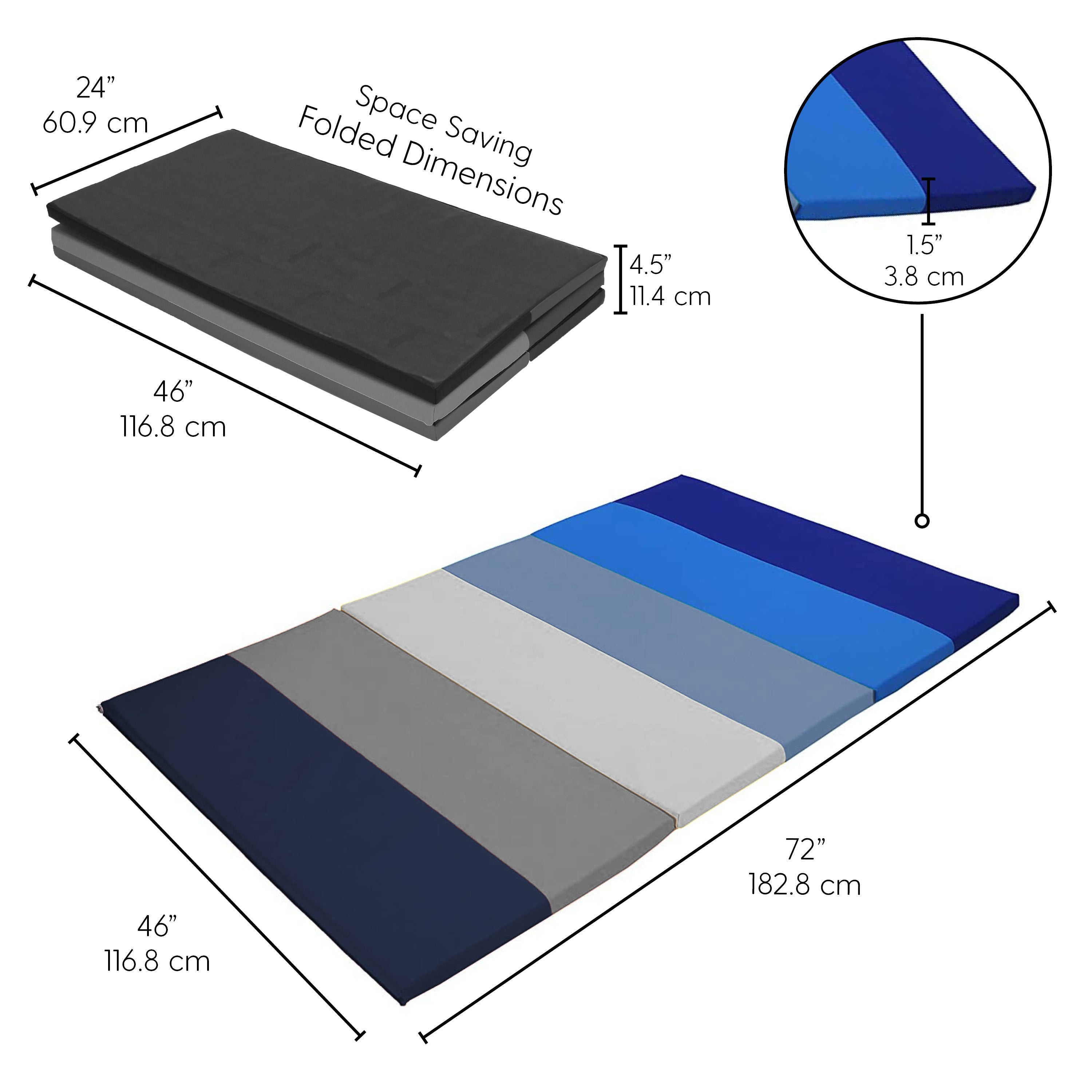 SoftScape Space Saver Play Mat - Navy/Powder Blue