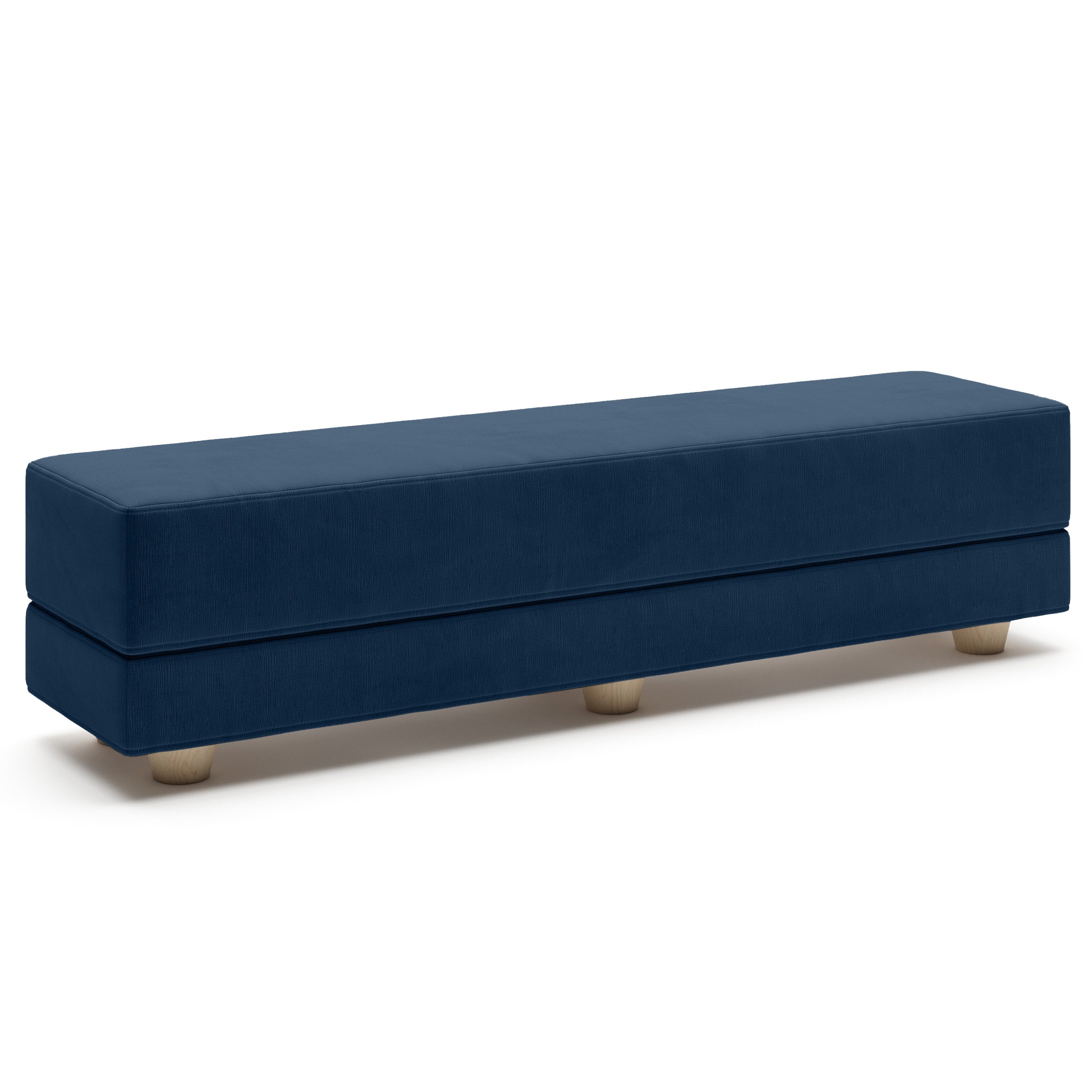 Jaxx Camden Convertible Bed Bench / Fold-Out Twin Guest Bed, Indigo
