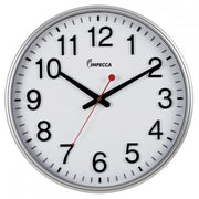 Impecca 18-inch Wall Clock - Silver Frame