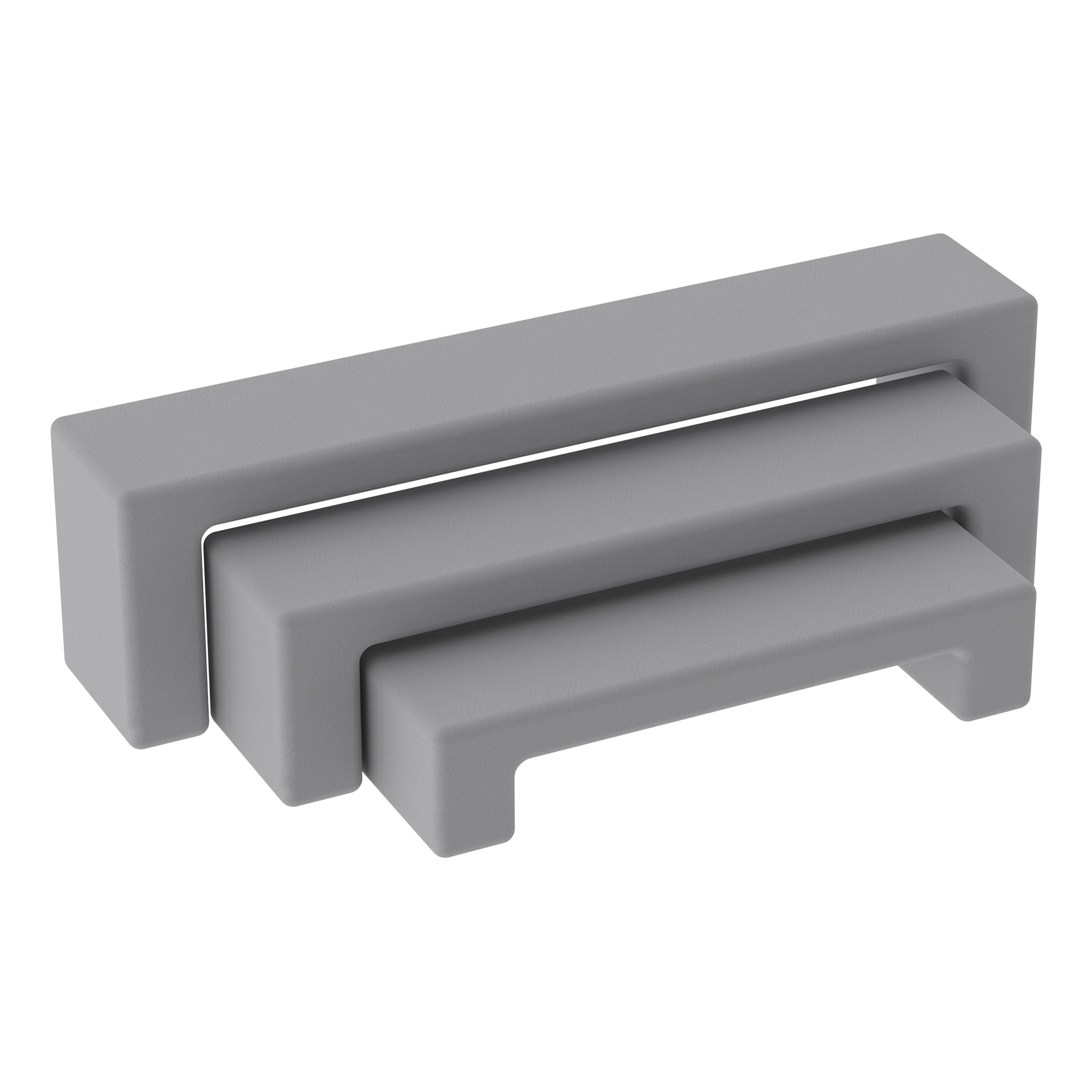 Pro Series Nesting Benches, 3-Piece Set - Gray