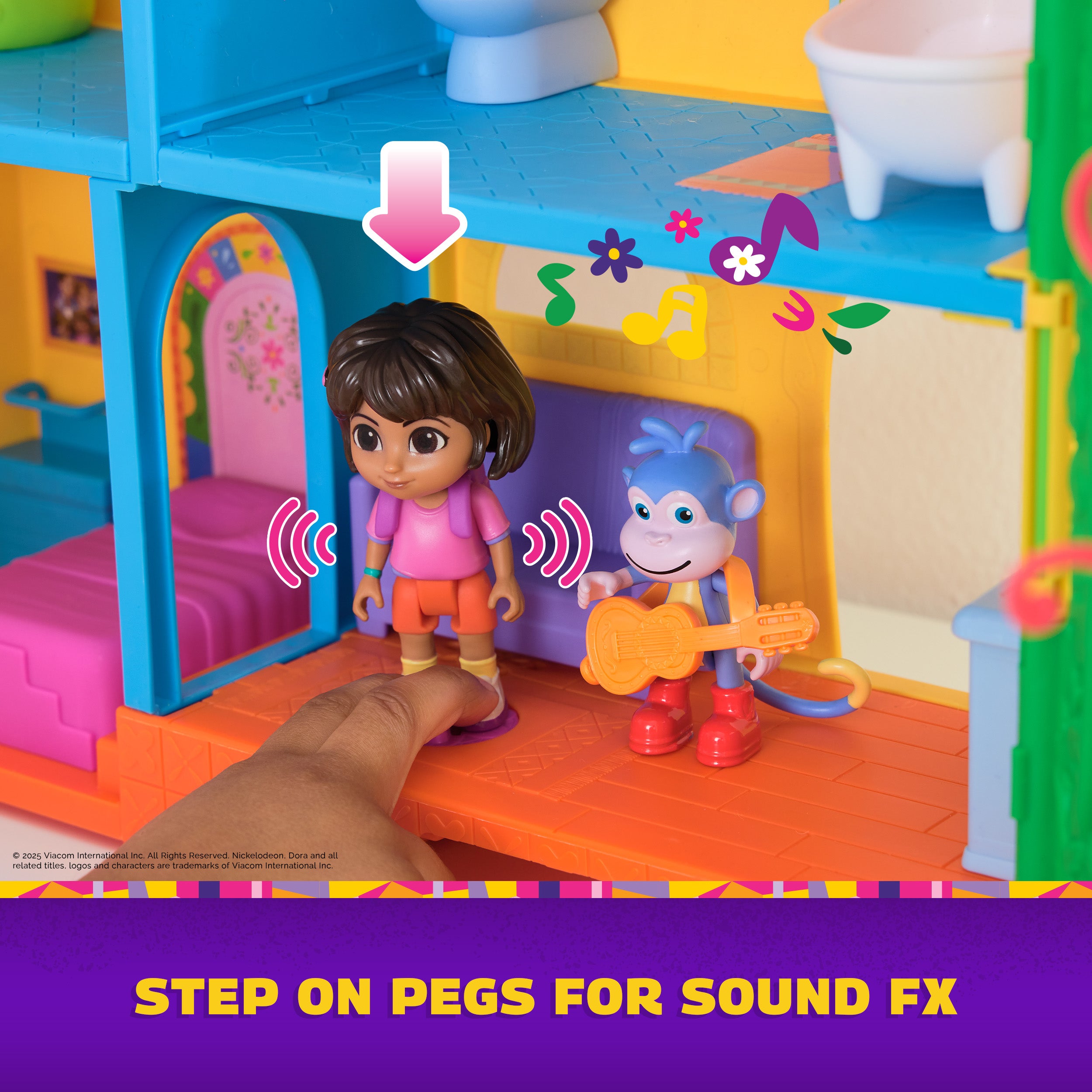 Dora, Explore & Play Rainforest Casita Playset, Dora & Boots Figures, Dollhouse Furniture, Bilingual Phrases, Kids Toys for Girls & Boys Ages 3 and Up