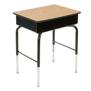 Open Front Desk with Metal Book Box Ready-to-Assemble - Oak