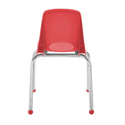 16" Stack Chair with Ball Glides - Red