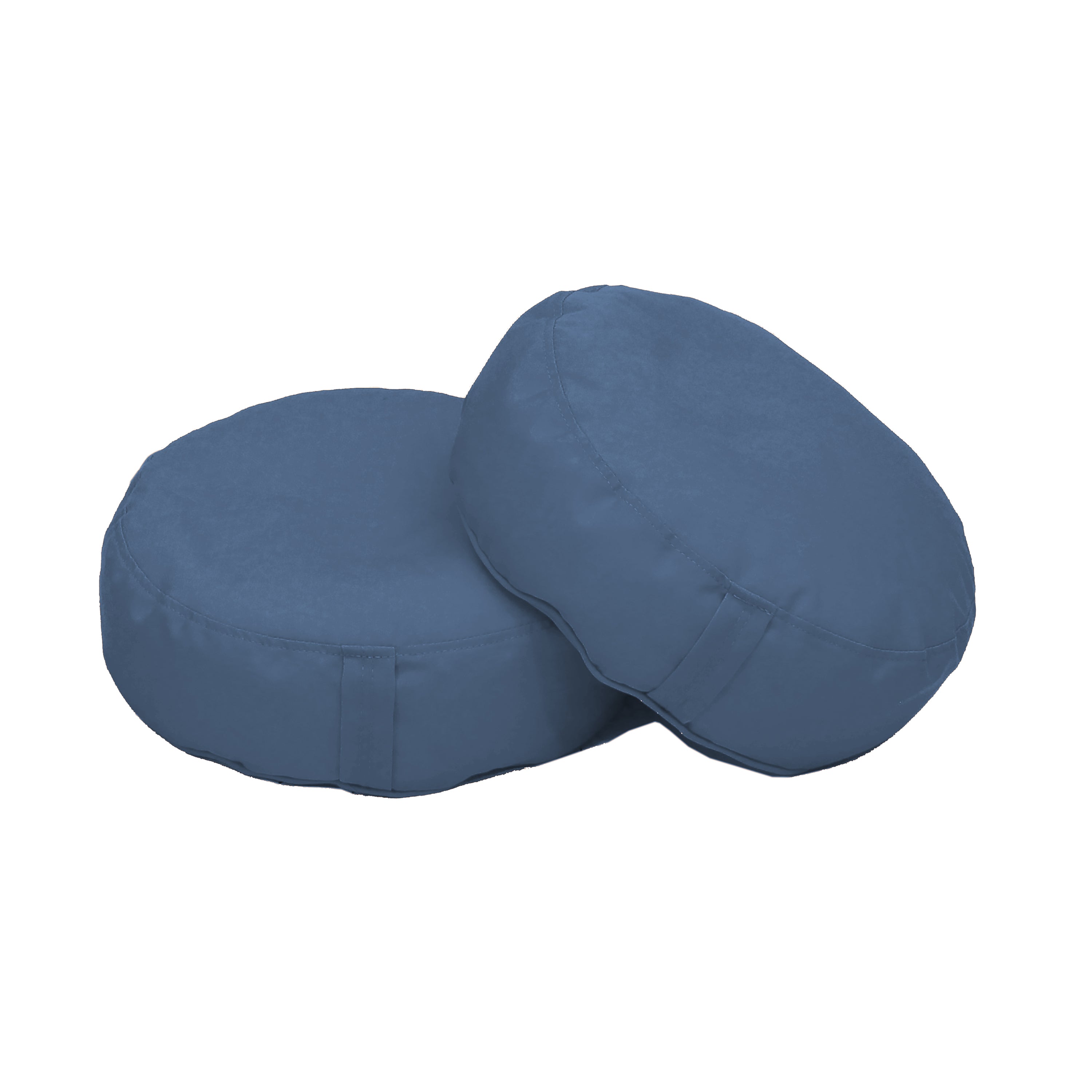 Element 16" Round Bean Cushions, 2-Piece - Denim Blue