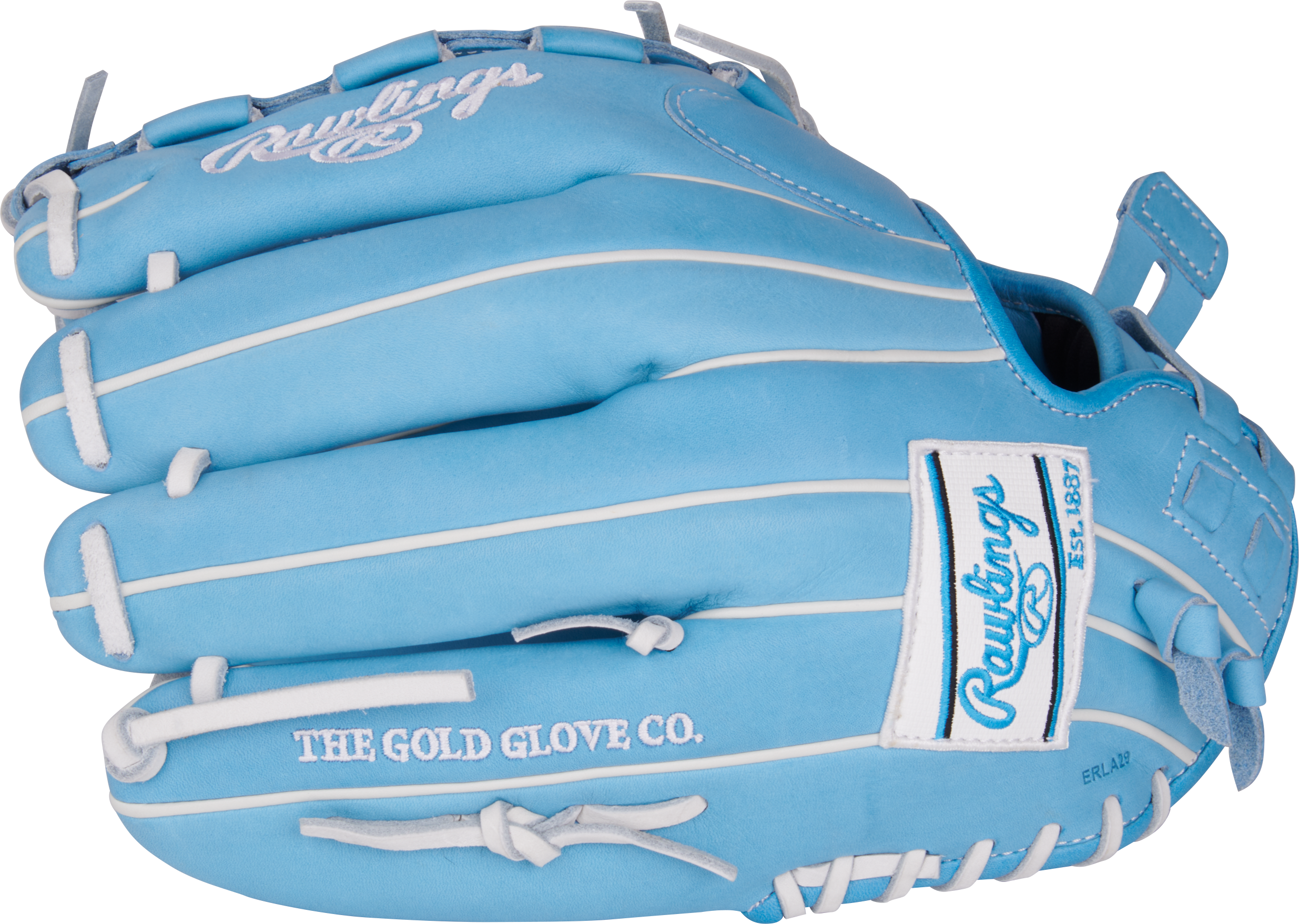 Rawlings Heart Of The Hide Series 12.5-Inch Softball Glove - Right Hand Thrower - Columbia Blue