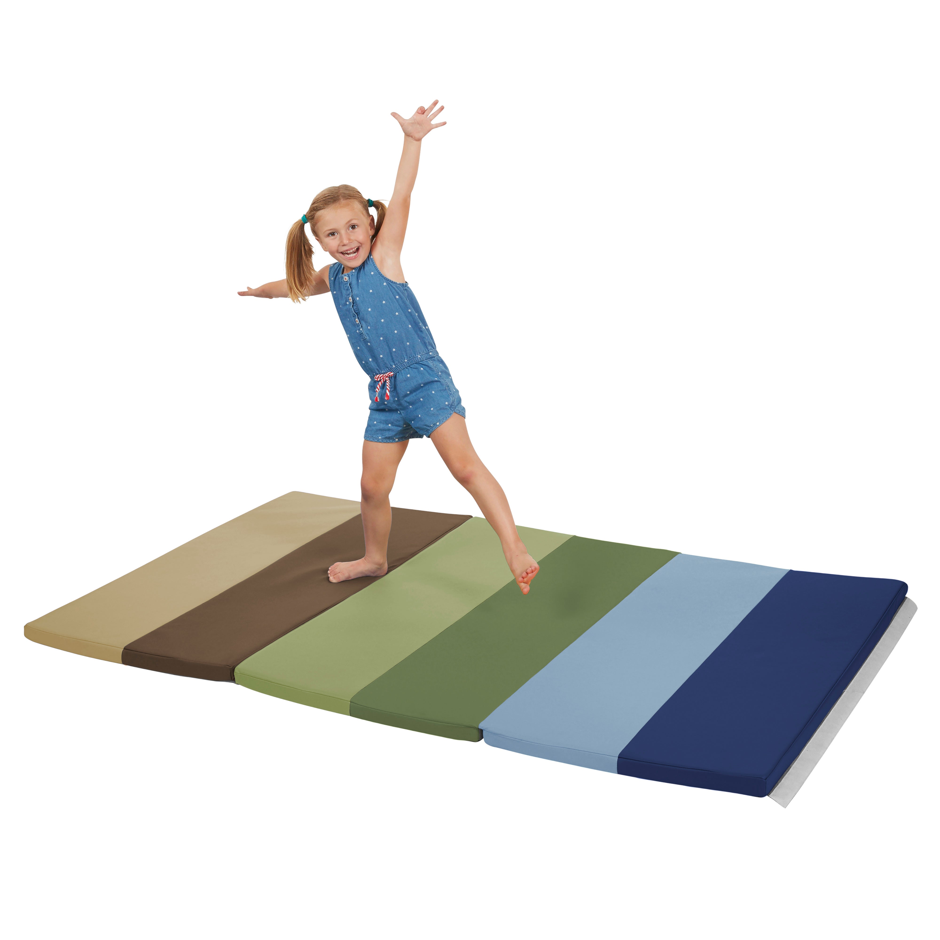 SoftScape 4ft x 6ft Runway Tumbling Mat - Earthtone
