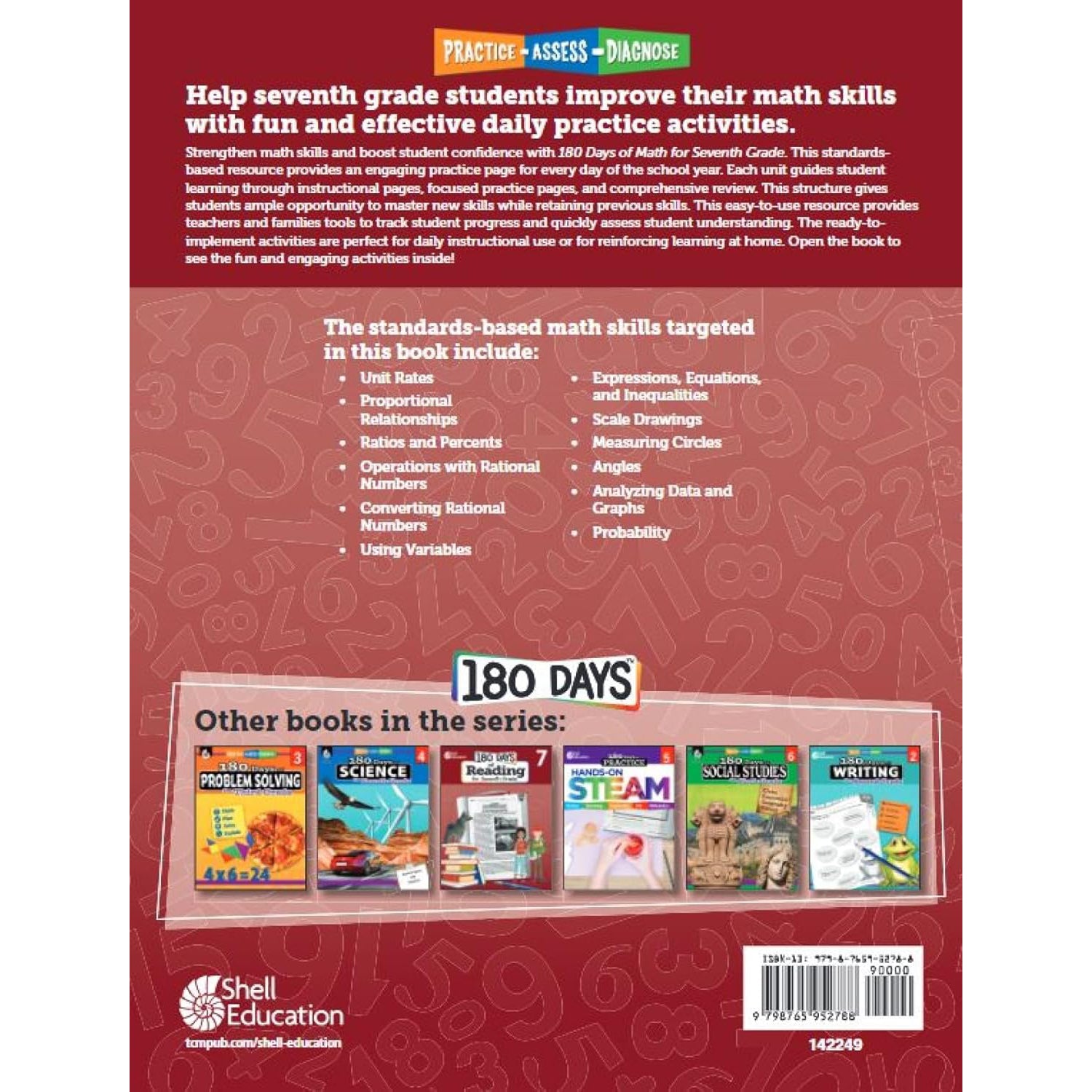 180 Days of Math for Seventh Grade