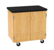 Access Touchdown Mobile Storage Cabinet - Red Oak, 36"W x 24"D x 36"H