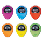 ULTRAK Economical Sports Stopwatch, in Rainbow Colors, Pack of 6