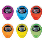 ULTRAK Economical Sports Stopwatch, in Rainbow Colors, Pack of 6