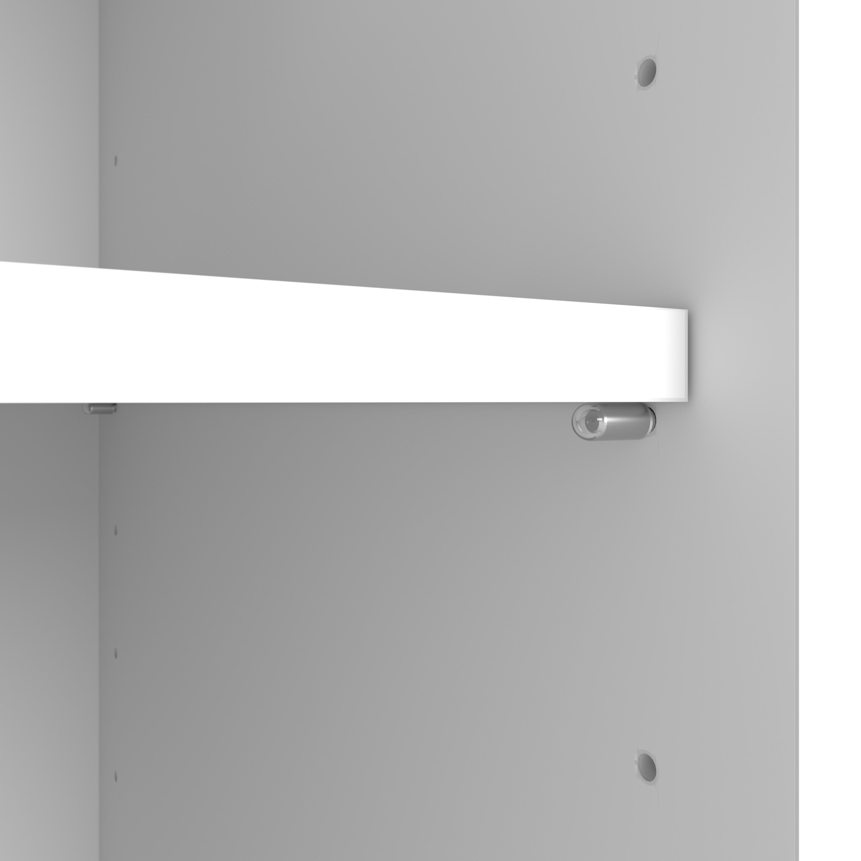 Bush Business Furniture Studio C 5 Shelf Bookcase in White - 35.71" Width x 15.43" Depth x 72.8" Height