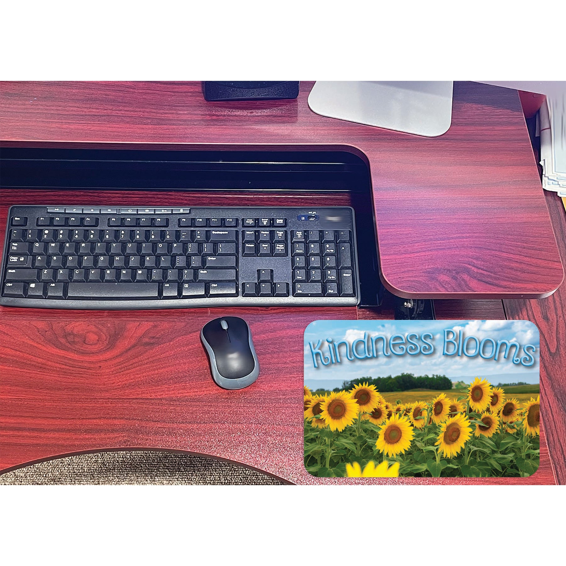 The Original Fun Mat® Computer Mouse Pad, 11.75x8 in, Kindness Blooms, Sunflowers
