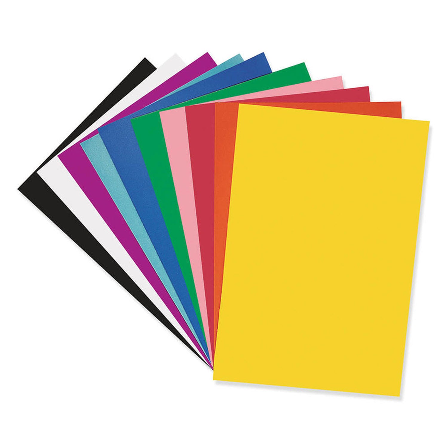 Poster Board Class Pack, 10 Assorted Colors, 22" x 28", 50 Sheets